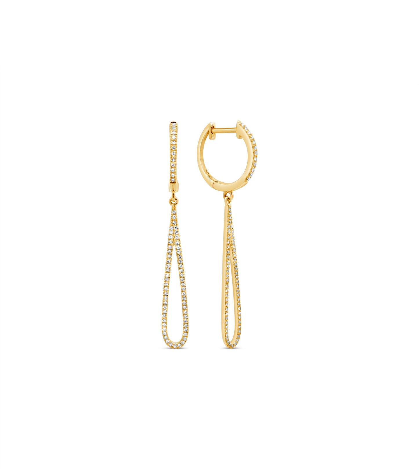 Diamond Teardrop Earring