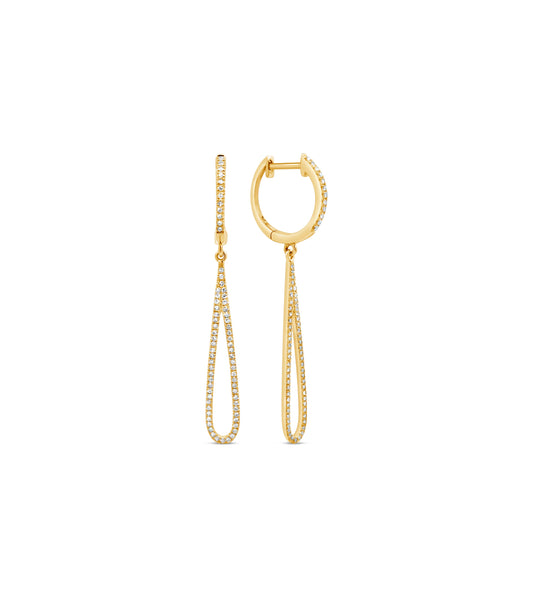 Diamond Teardrop Earring