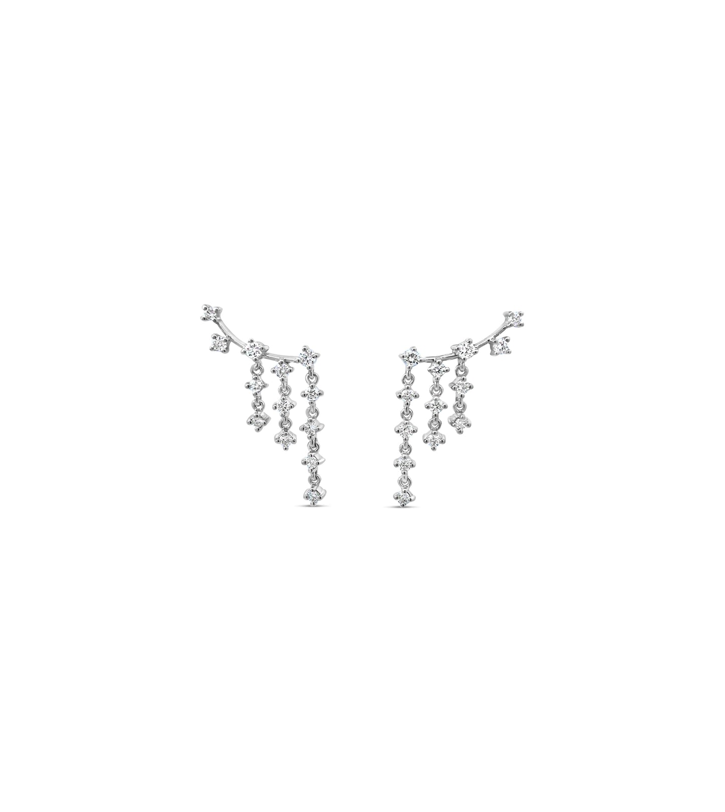 Diamond Chandelier Ear Climbers