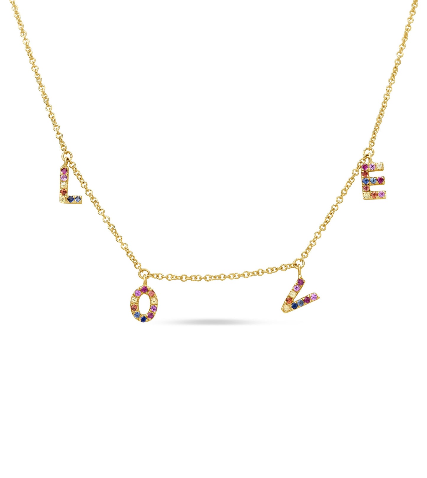 Rainbow Love Necklace