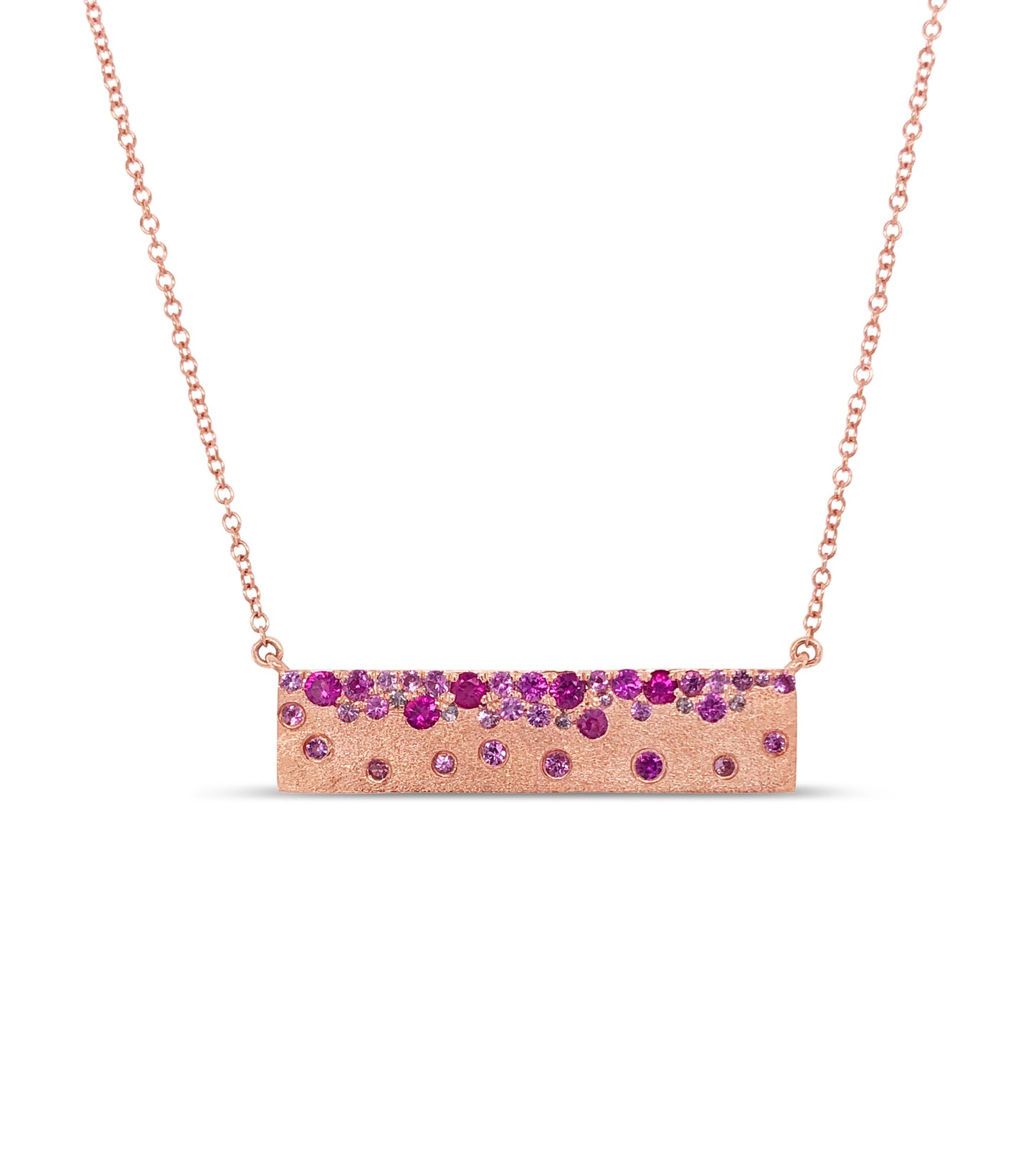 Ruby Celestial Bar Necklace