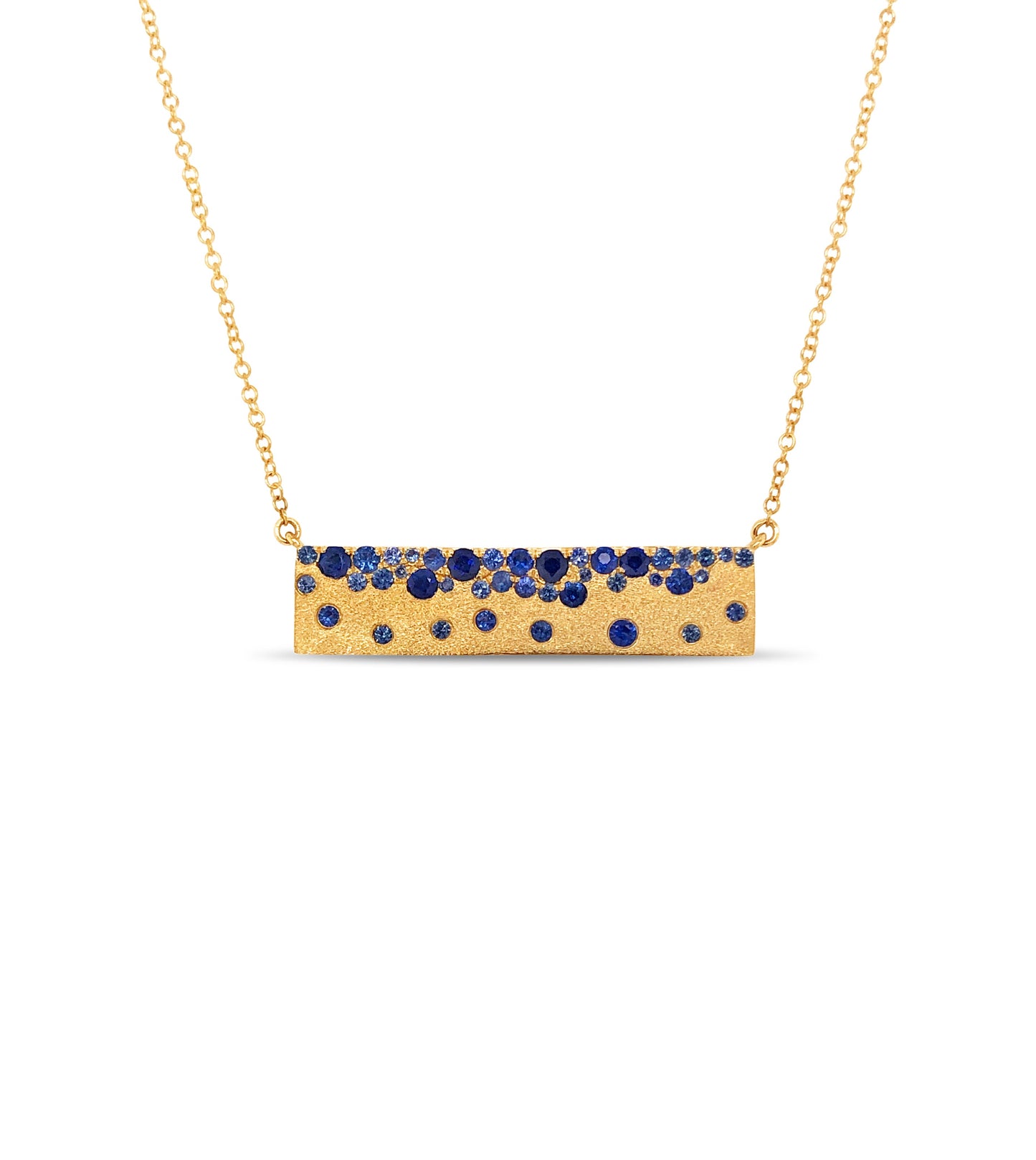 Sapphire Celestial Bar Necklace