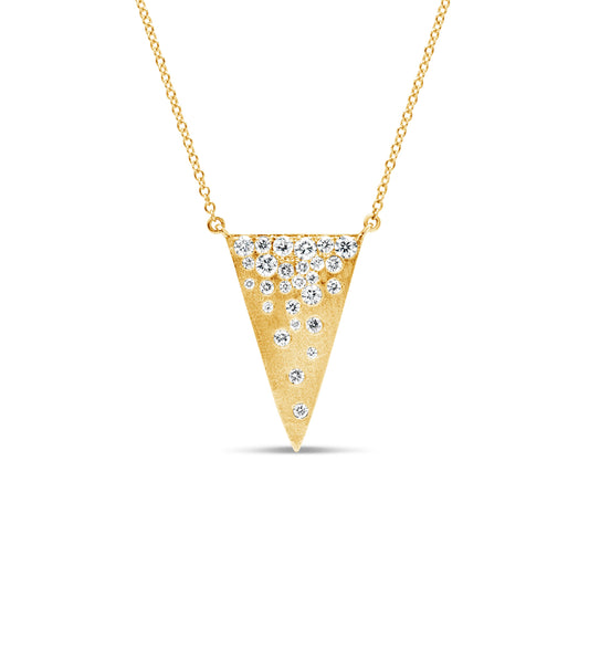 Diamond Celestial Triangle Necklace