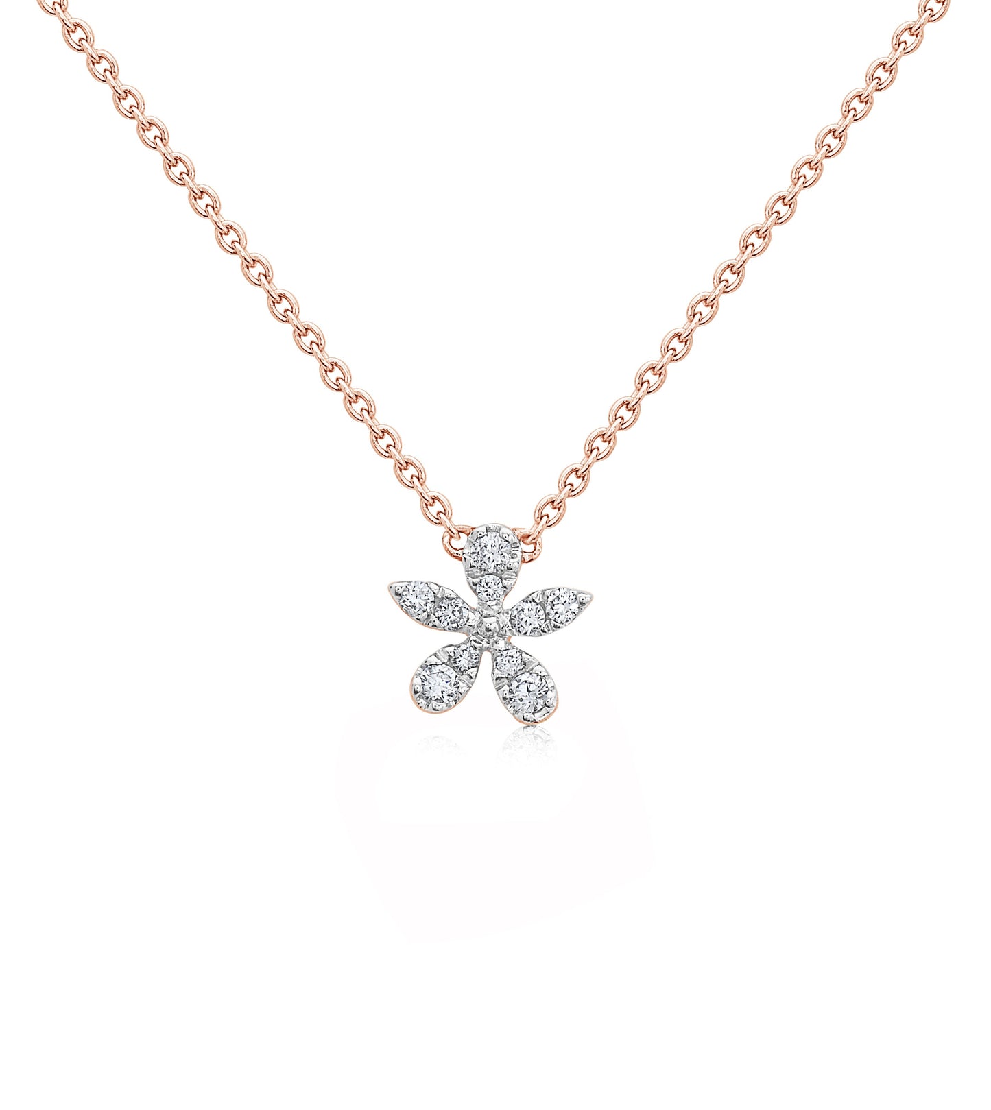 Diamond Flower Necklace