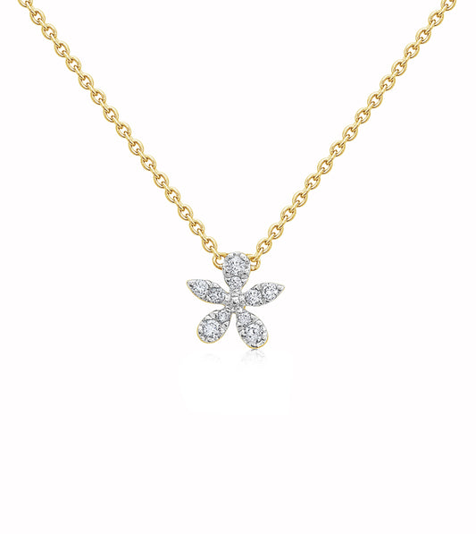 Diamond Flower Necklace