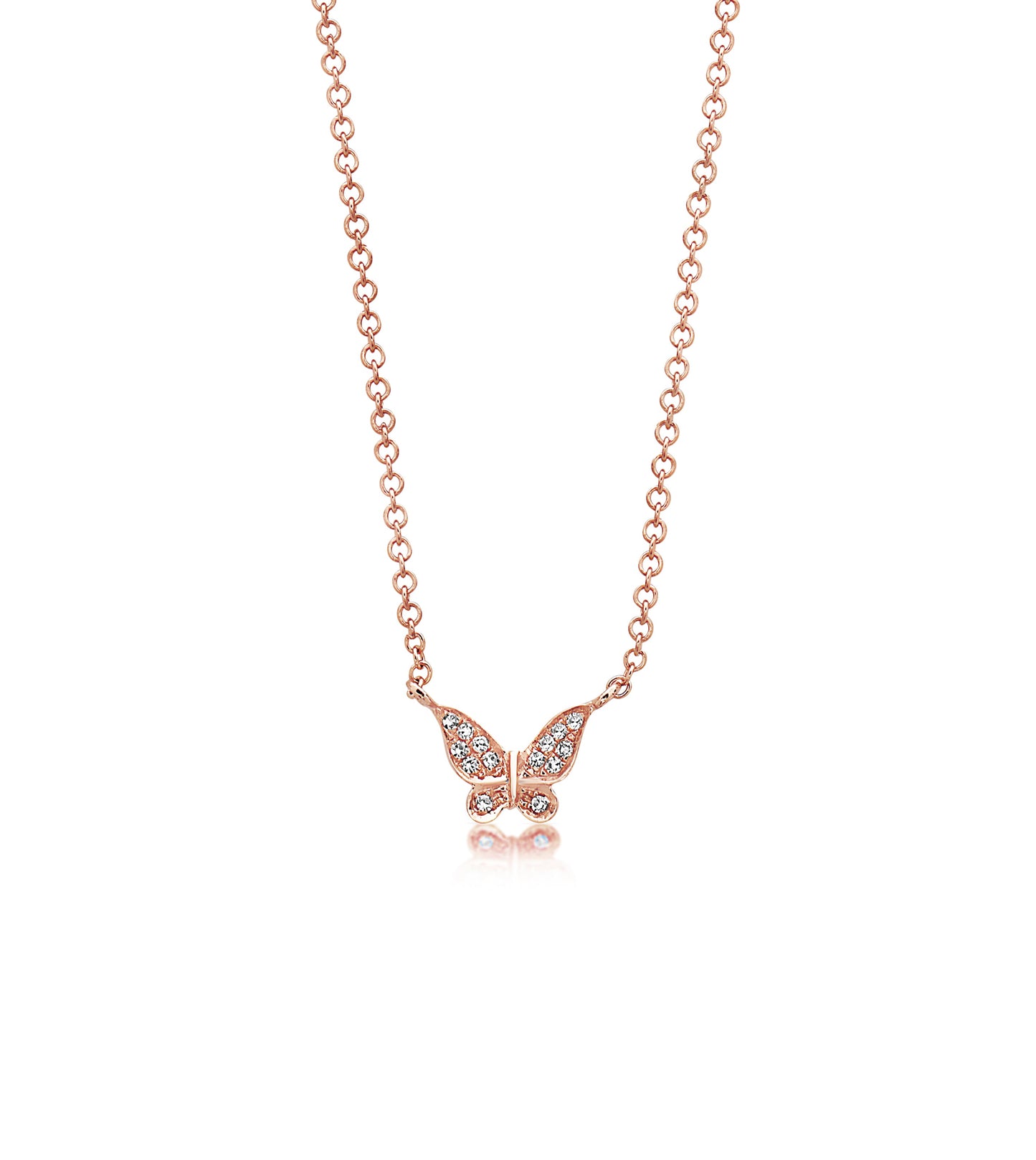 Diamond Butterfly Necklace