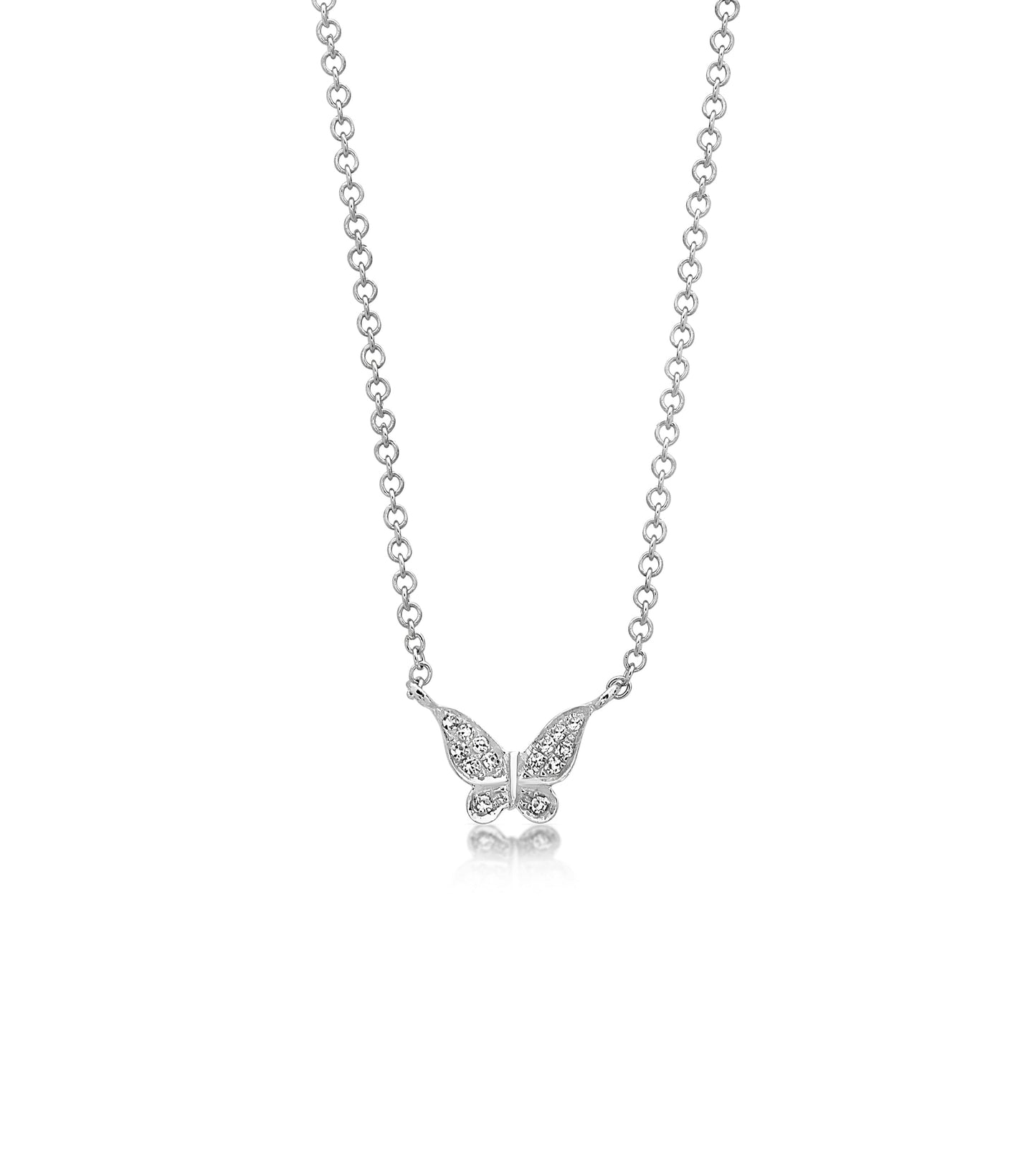 Diamond Butterfly Necklace