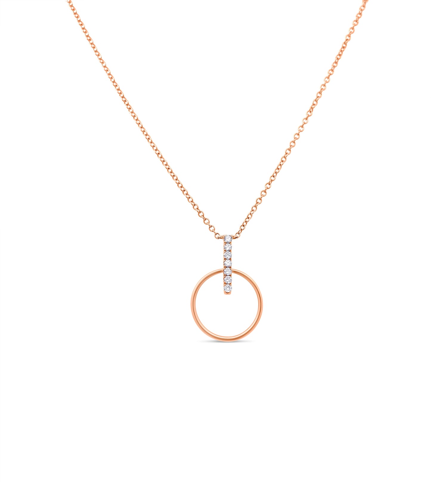 Diamond Door Knocker Necklace