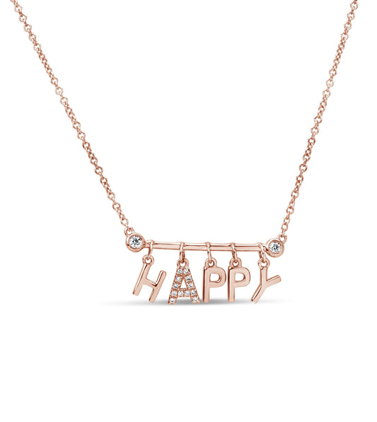 Diamond Happy Necklace