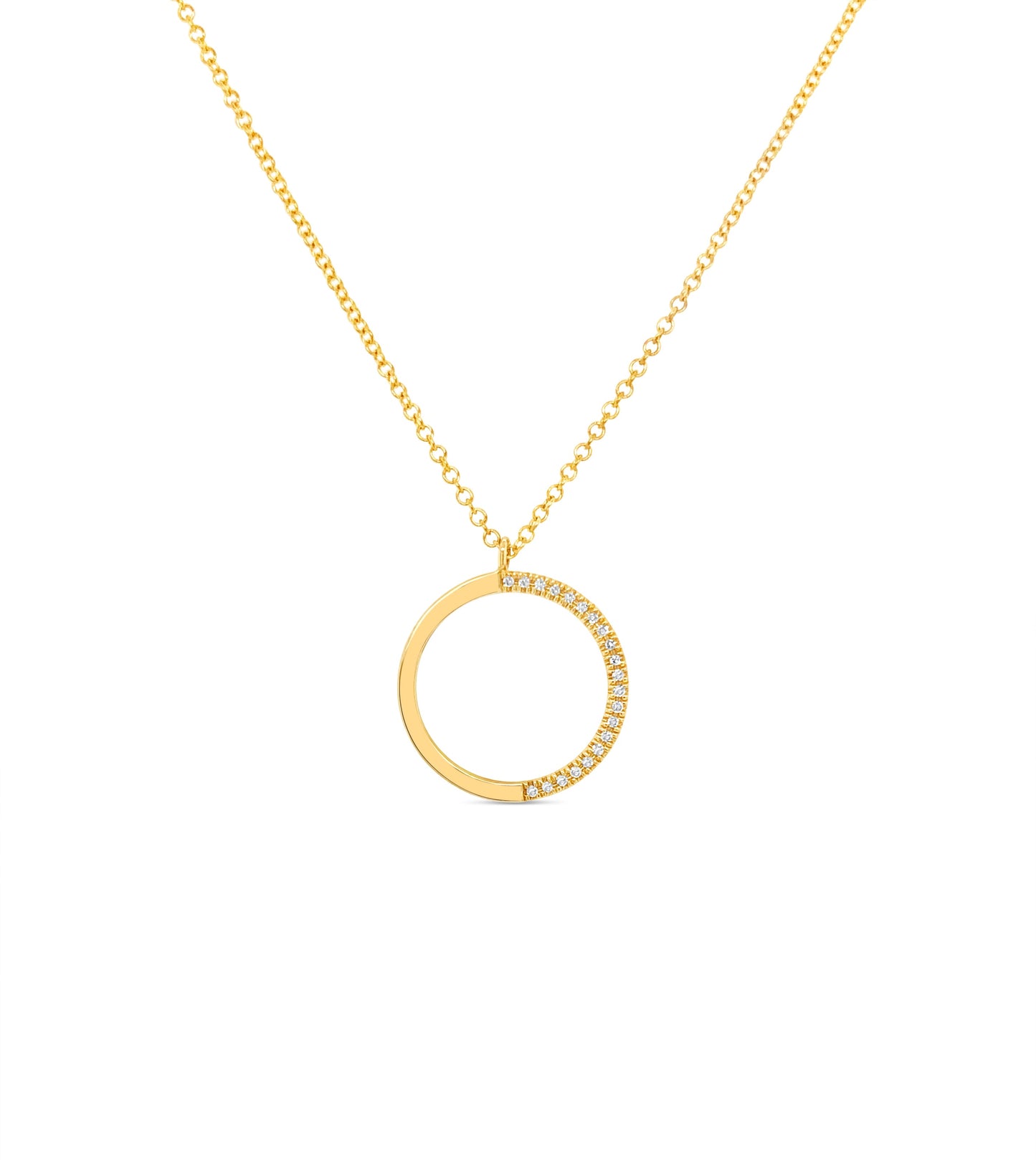 Diamond Half Circle Necklace