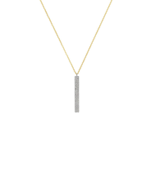 Diamond Vertical Bar Necklace