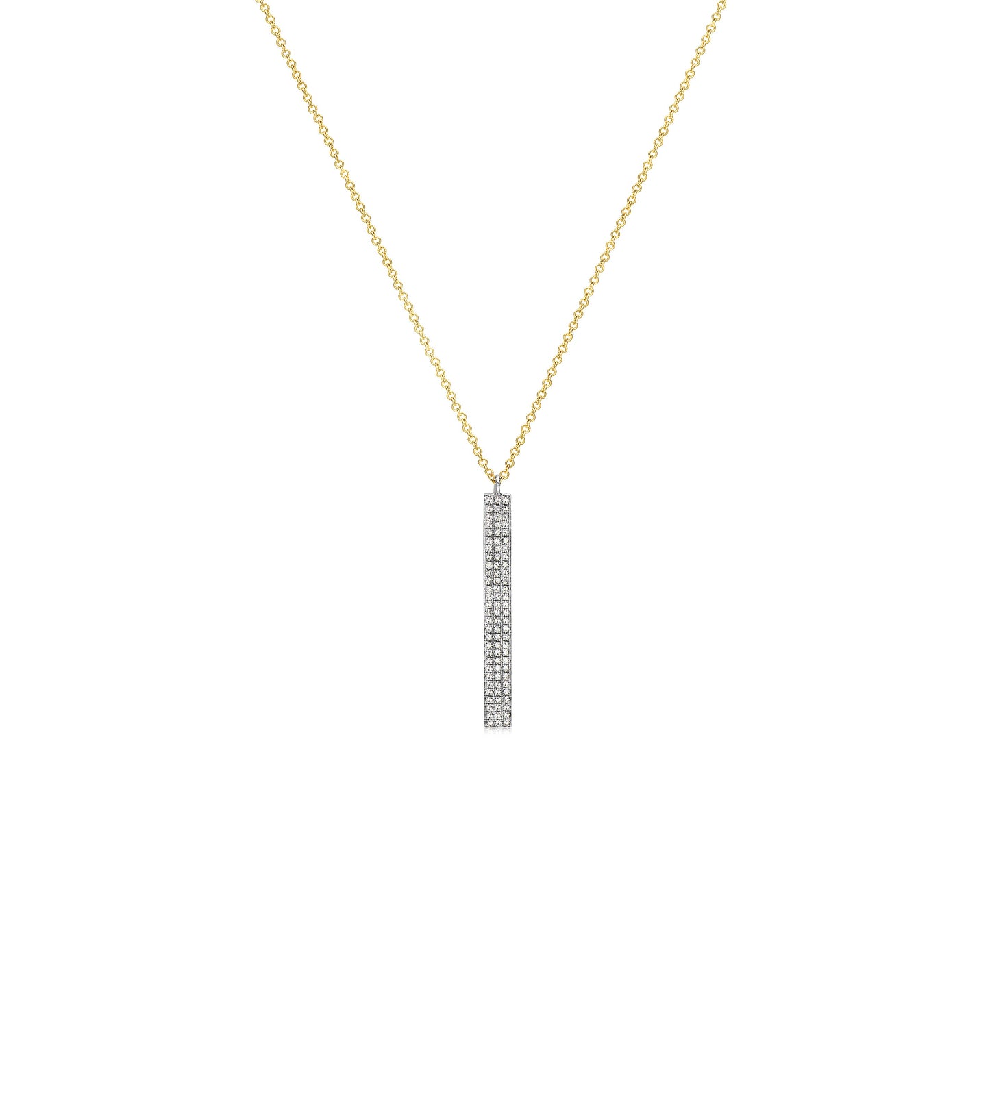 Diamond Vertical Bar Necklace