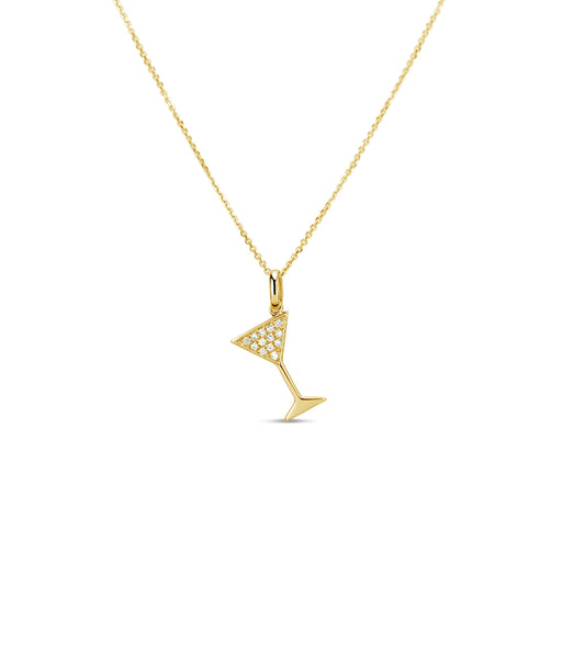 Diamond Martini Necklace