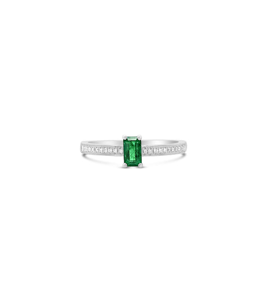 Emerald & Diamond Ring