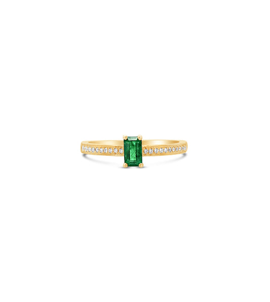 Emerald & Diamond Ring