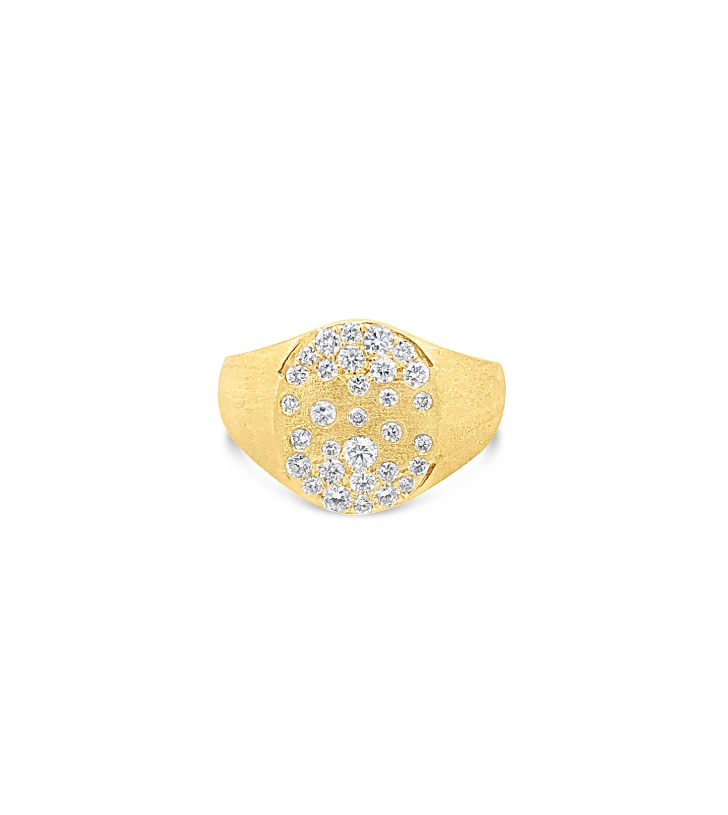 Diamond Celestial Signet Ring