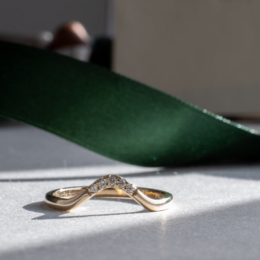 14k Diamond Ring Guard