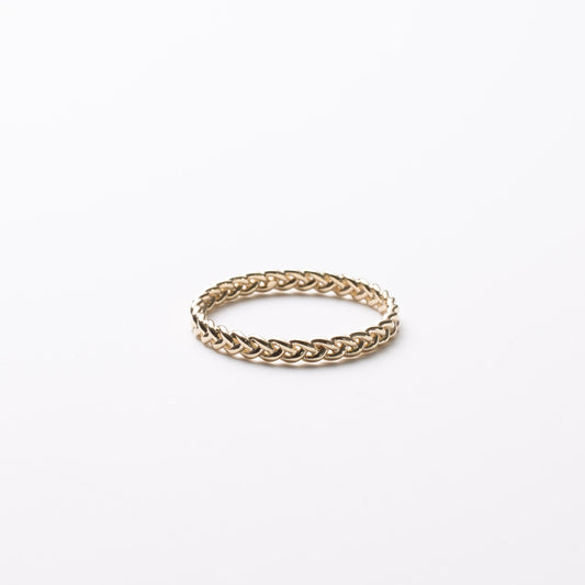 14K 2mm Link Stacker Band