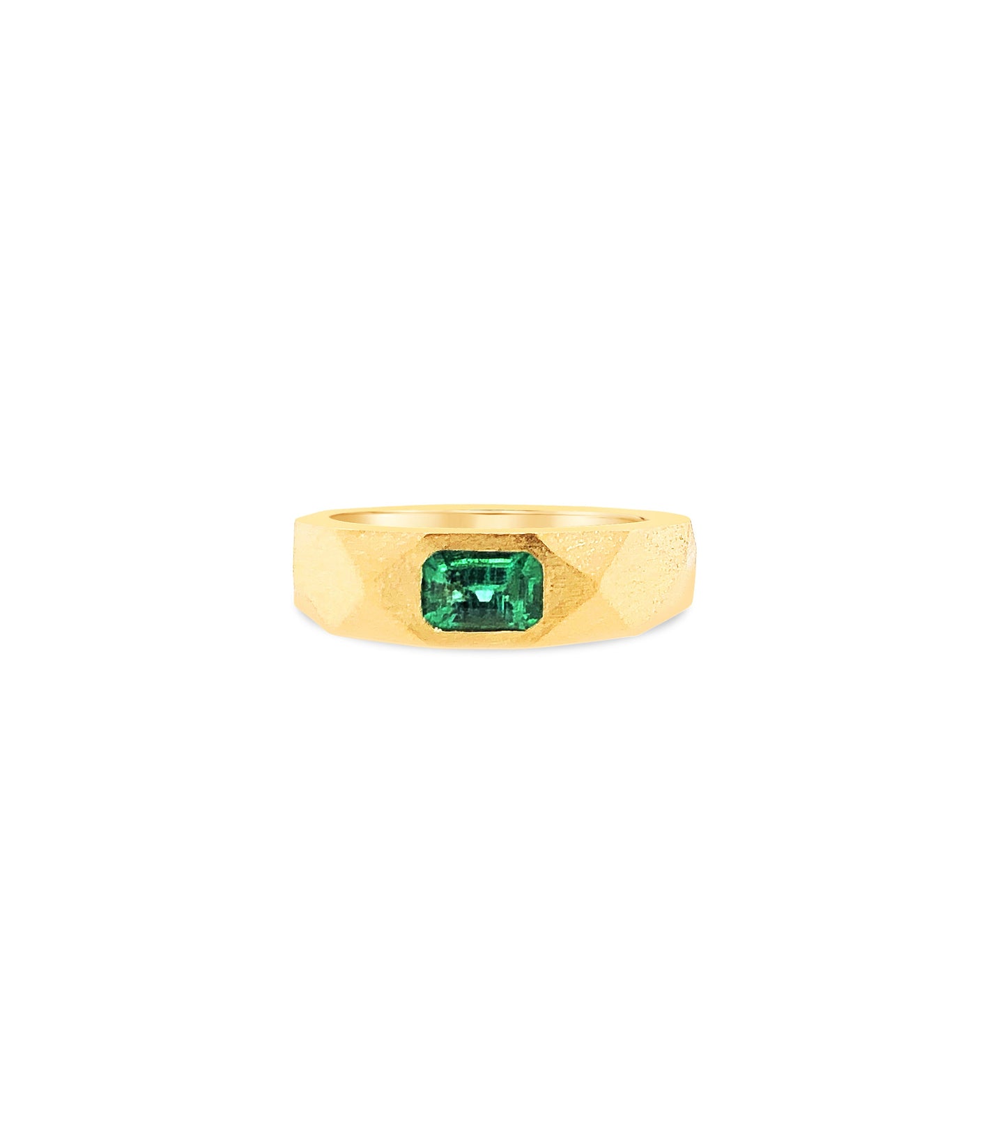 Emerald Geometric Band