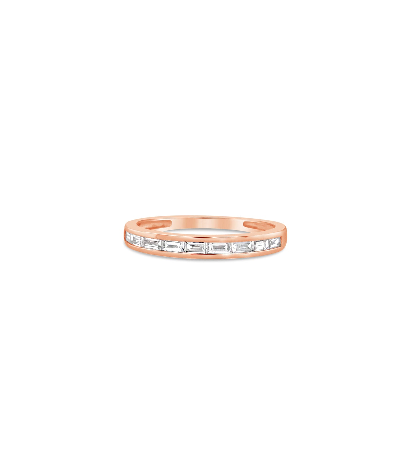 Diamond Baguette Channel Set Band