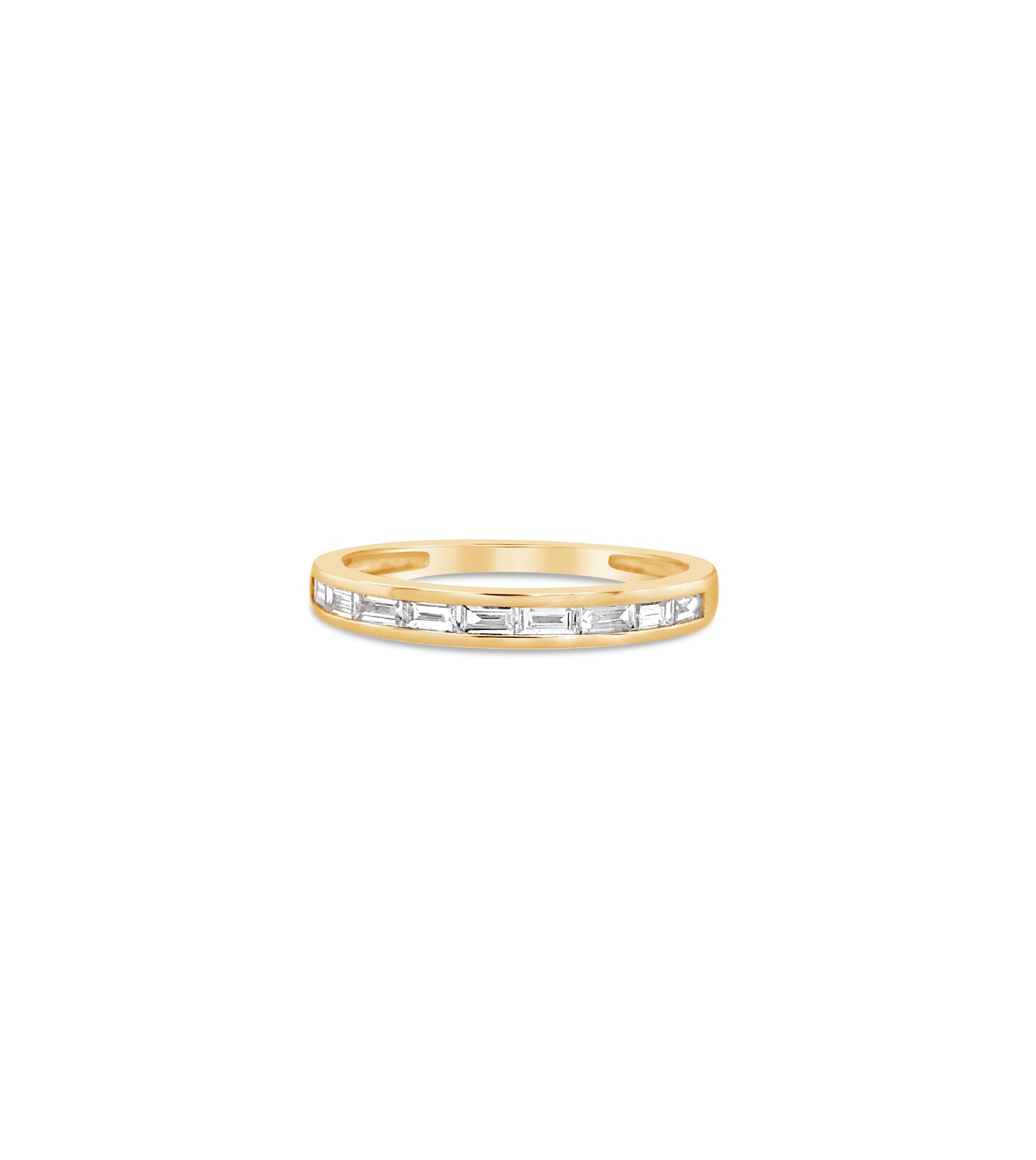 Diamond Baguette Channel Set Band
