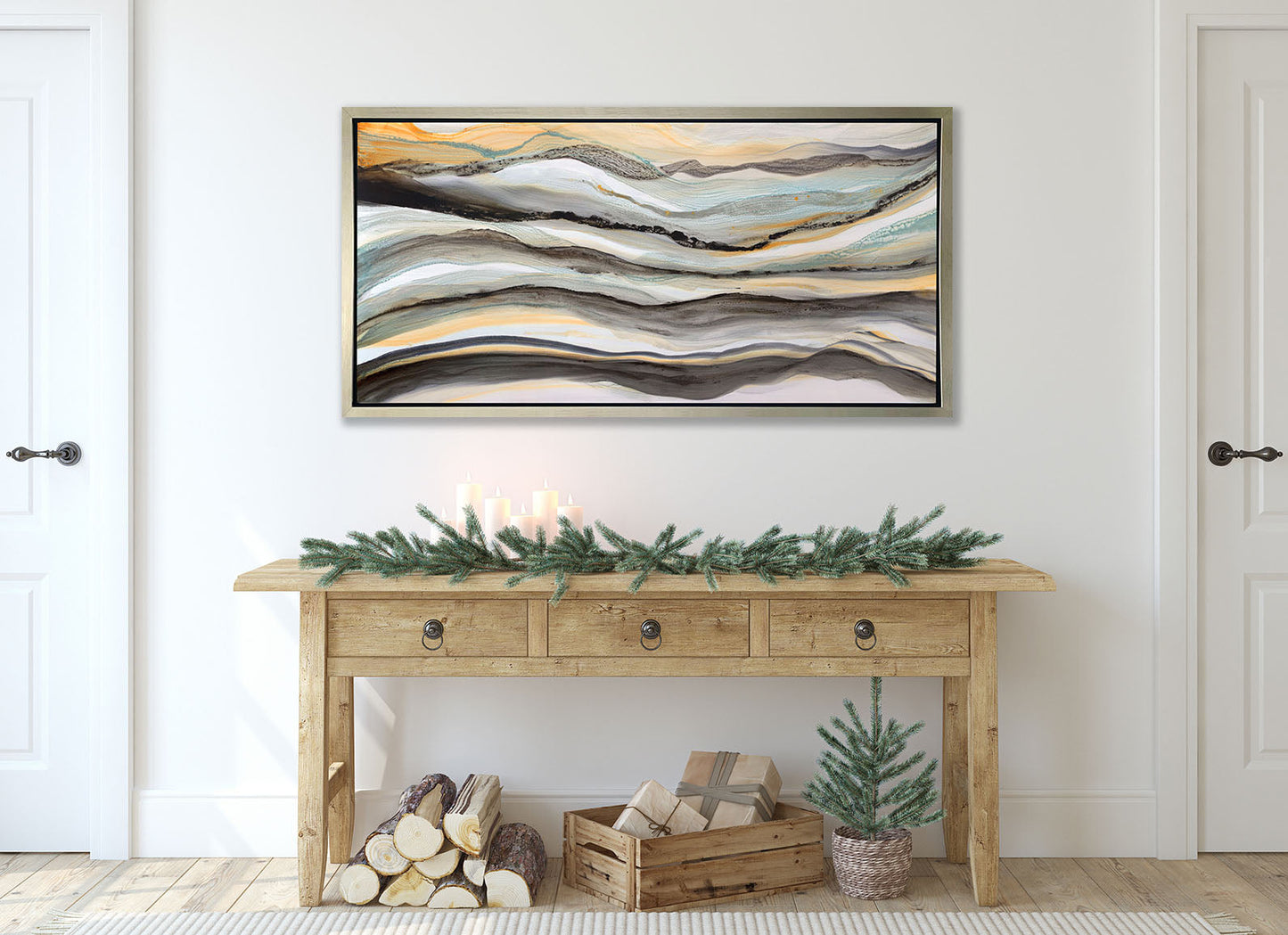 Calico Tails - Open Edition Canvas Print