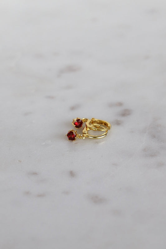 ROUND BIRTHSTONE HUGGIES