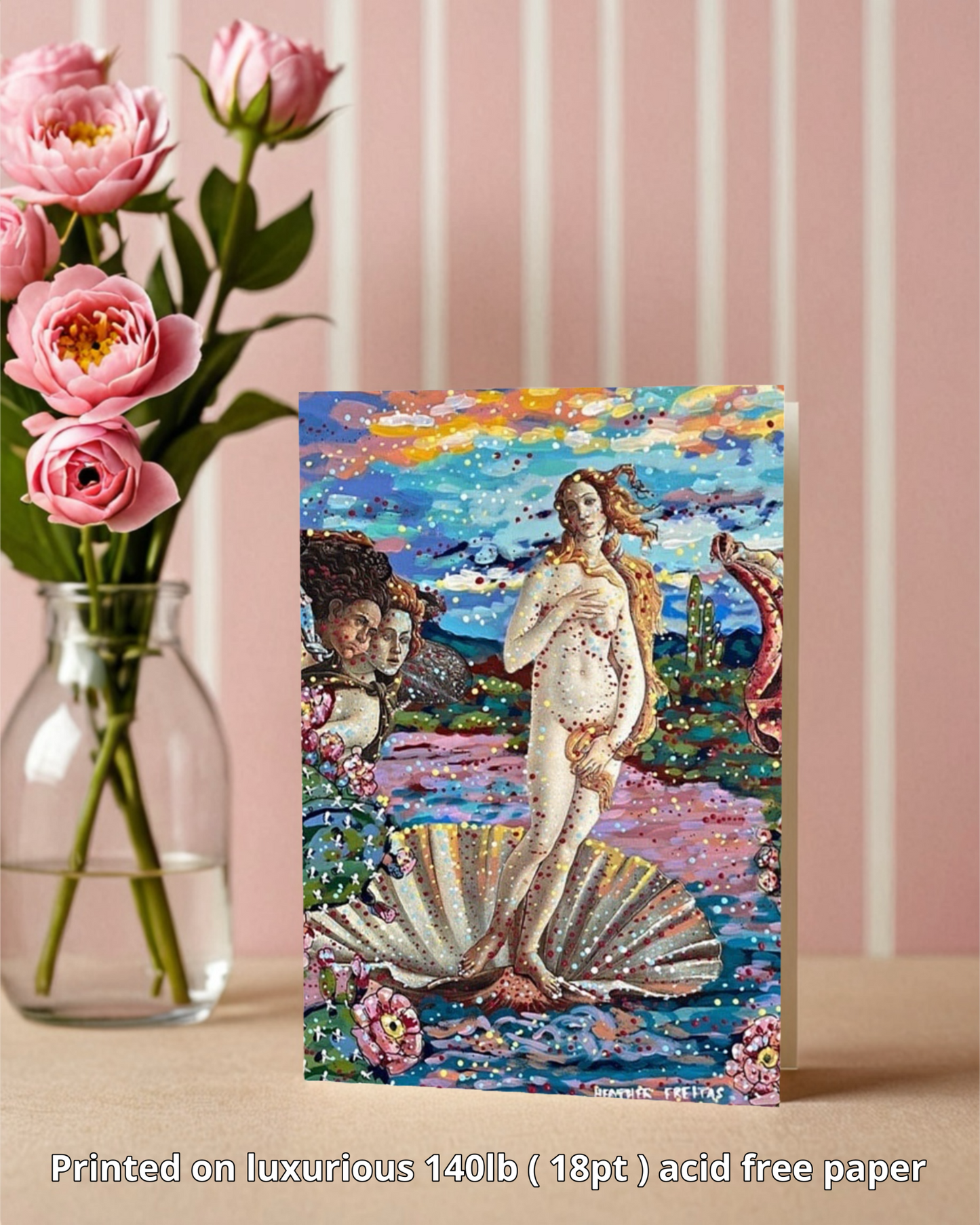 Desert Birth Of Venus - Greeting Card / Fine Art Print
