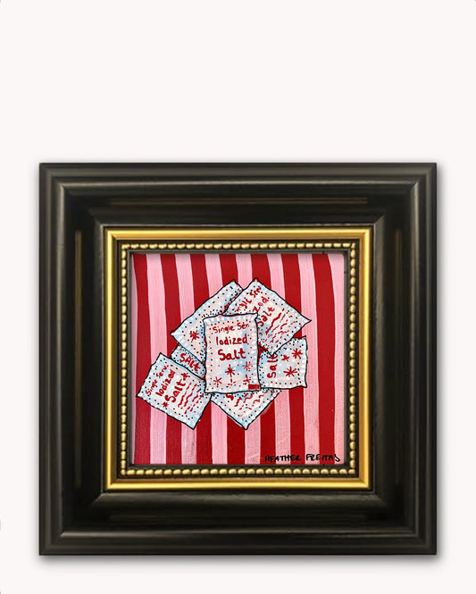 Salt Packets Framed Magnet ( Medium )