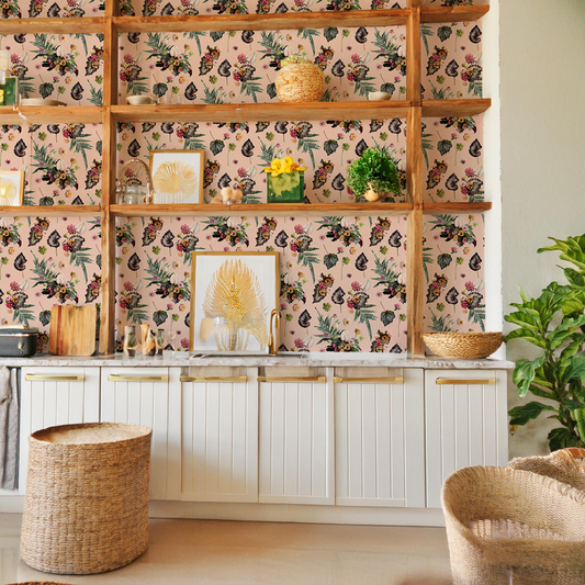 The Little Branch Wallpaper, blush