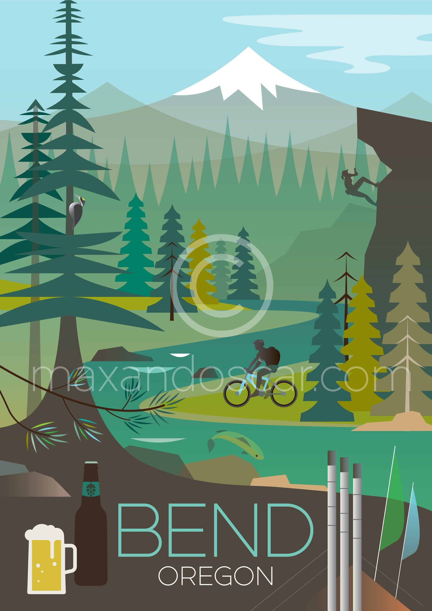 BEND, OREGON PRINT