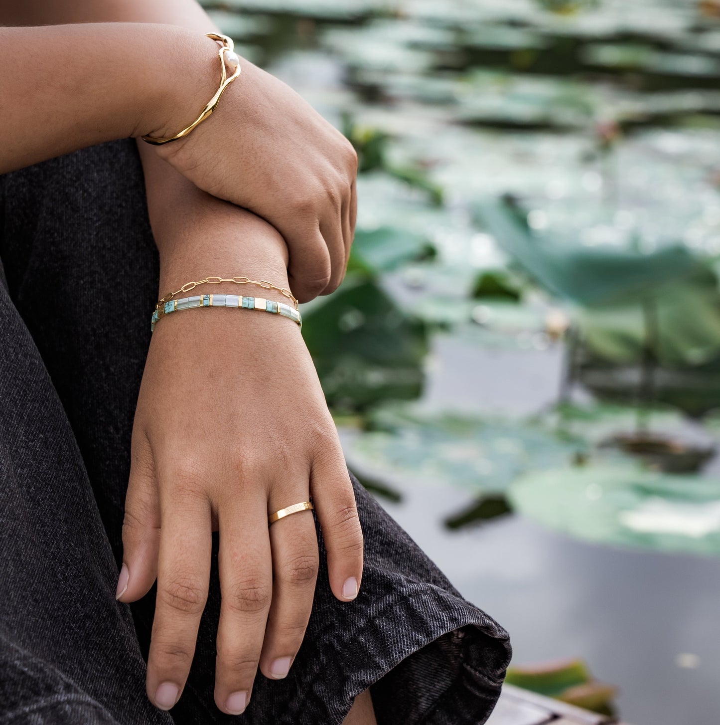 Leaf of Creativity Bracelet Stack