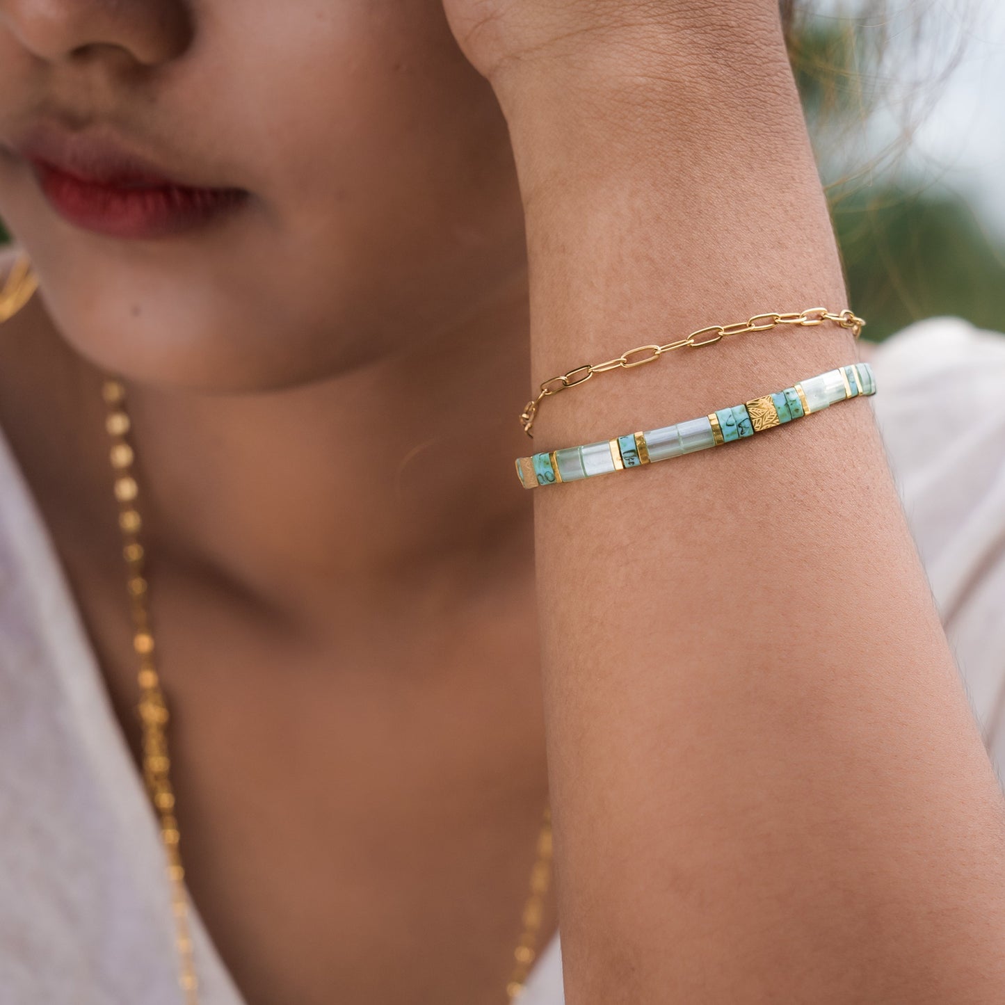 Leaf of Creativity Bracelet Stack