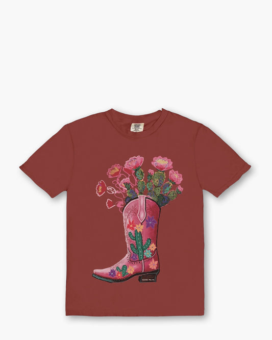 Cowgirl Cactus Boot Tee