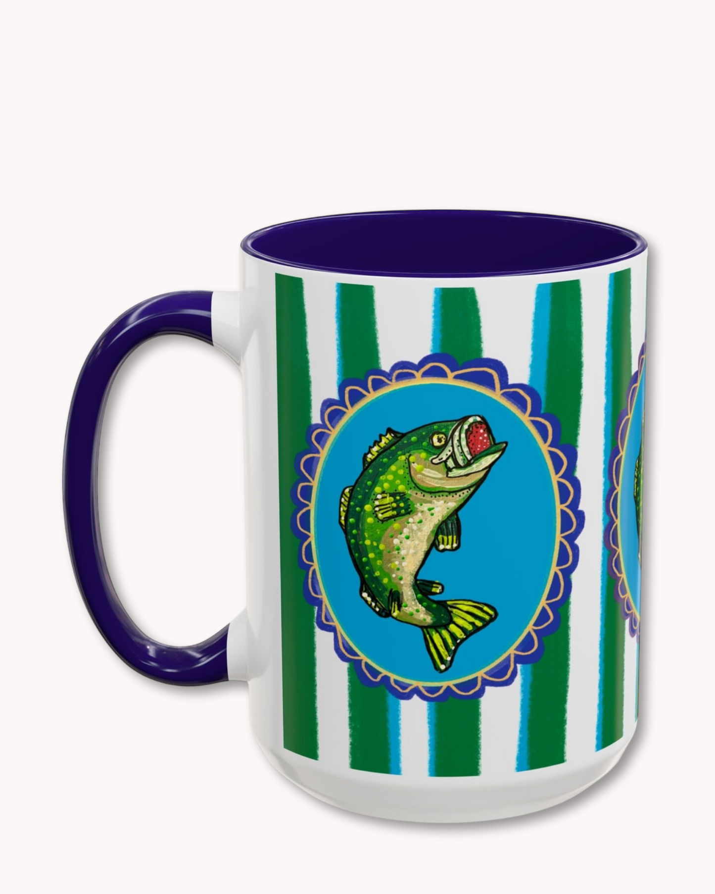 Bass Fish Coffee Mug 15oz