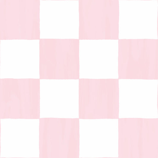 Checkers Wallpaper, blush