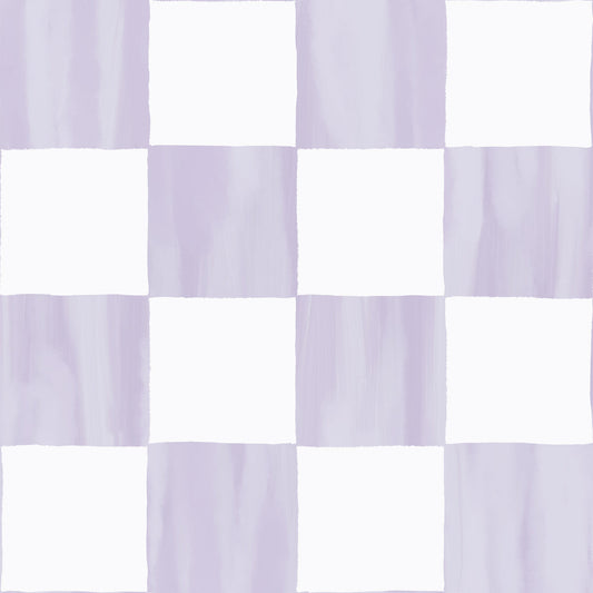 Checkers Wallpaper, lavender