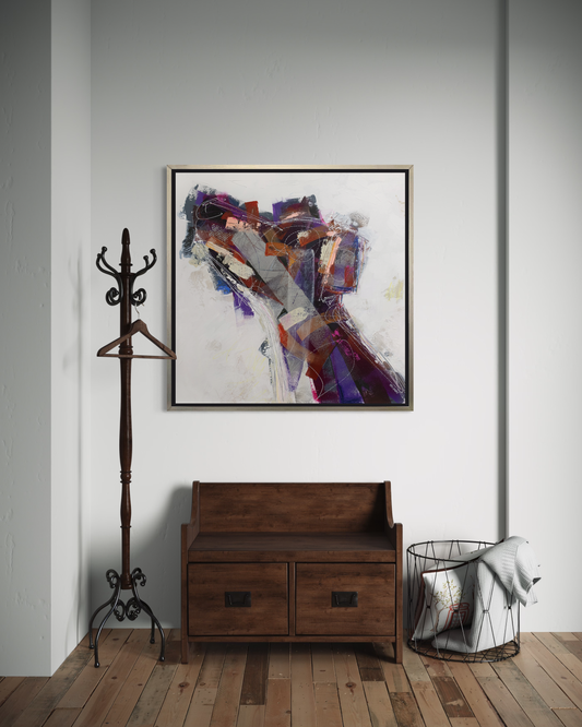 Colorful Basenji - Limited Edition Canvas Print