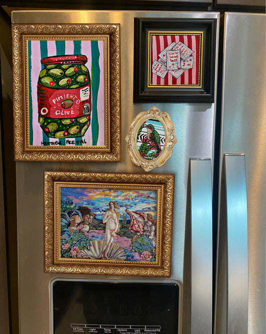 Ocotillo Hummingbird Framed Magnet ( Small )