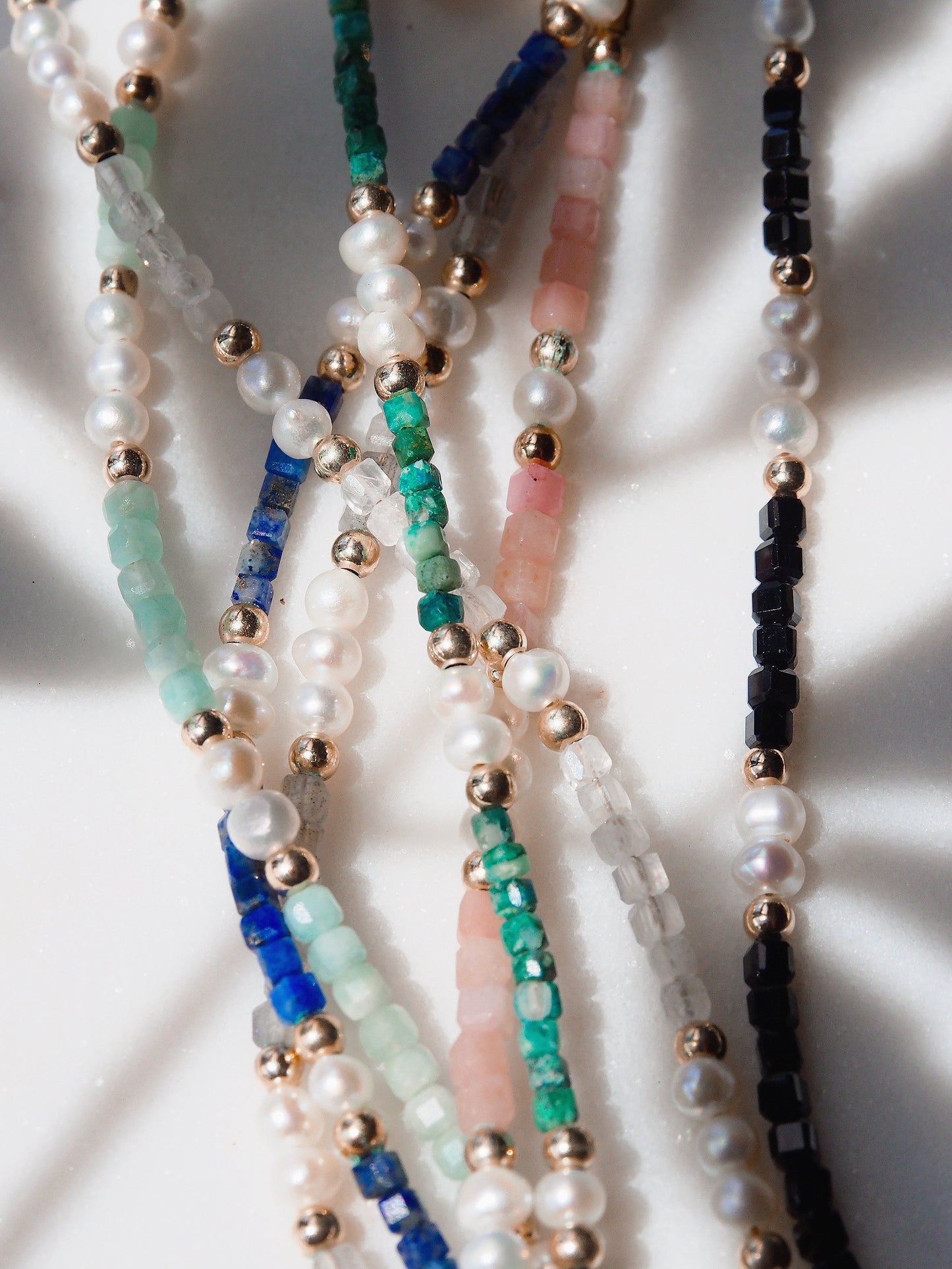 Gemstone and Pearl Bracelet - Ke'ala