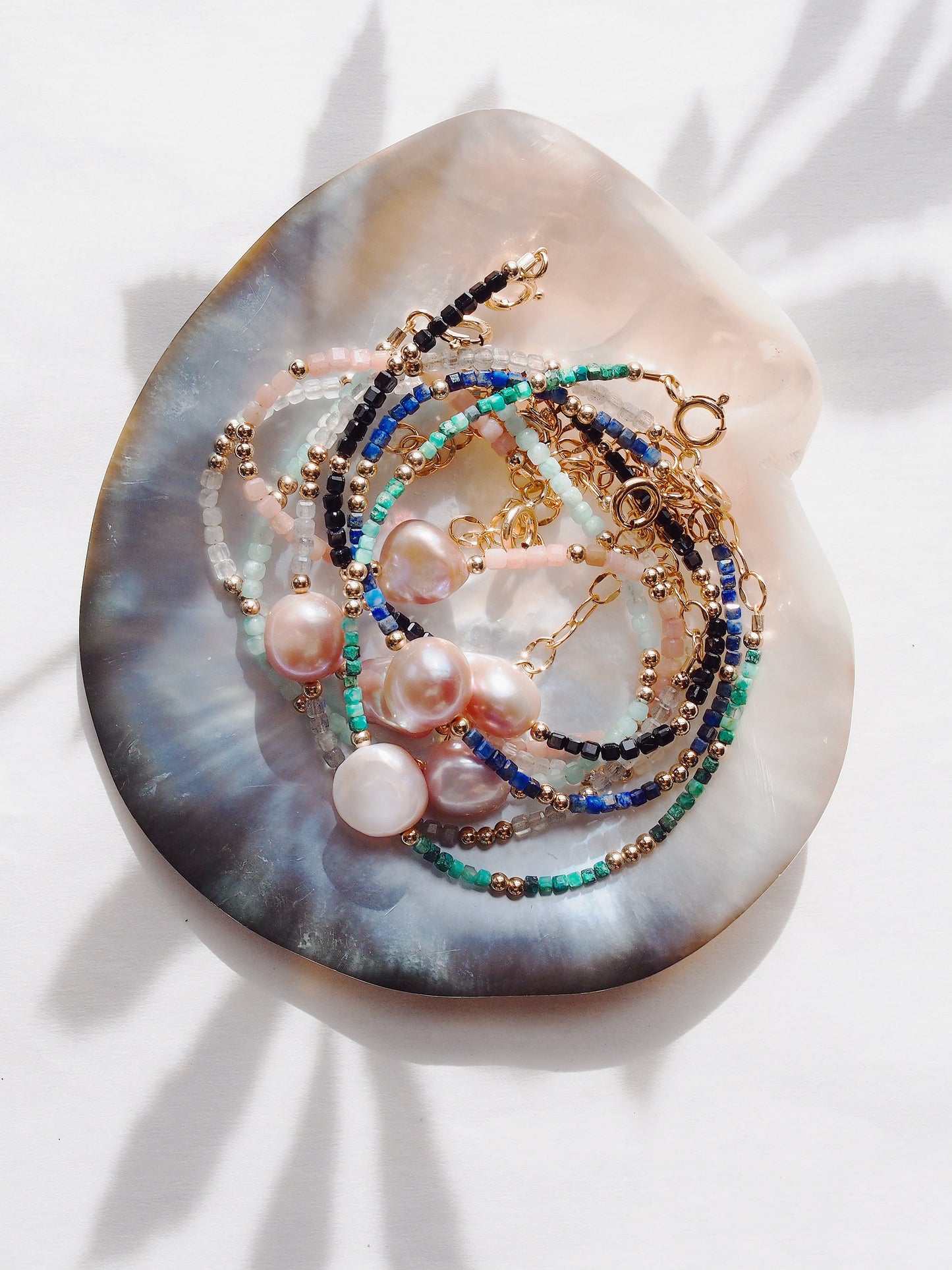 Pink Pearl and Gemstone Bracelet - Akala