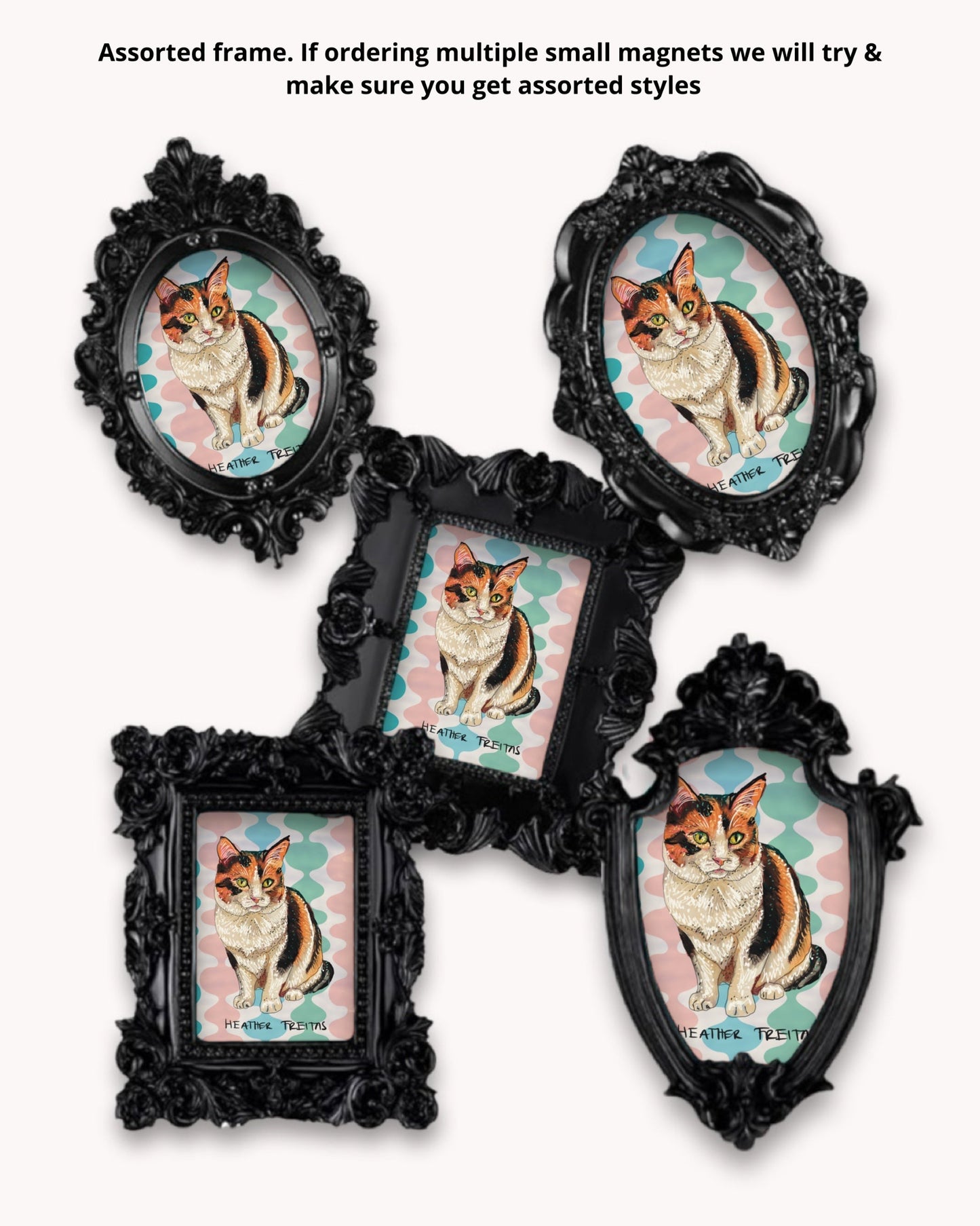 Calico Framed Magnet ( Small )