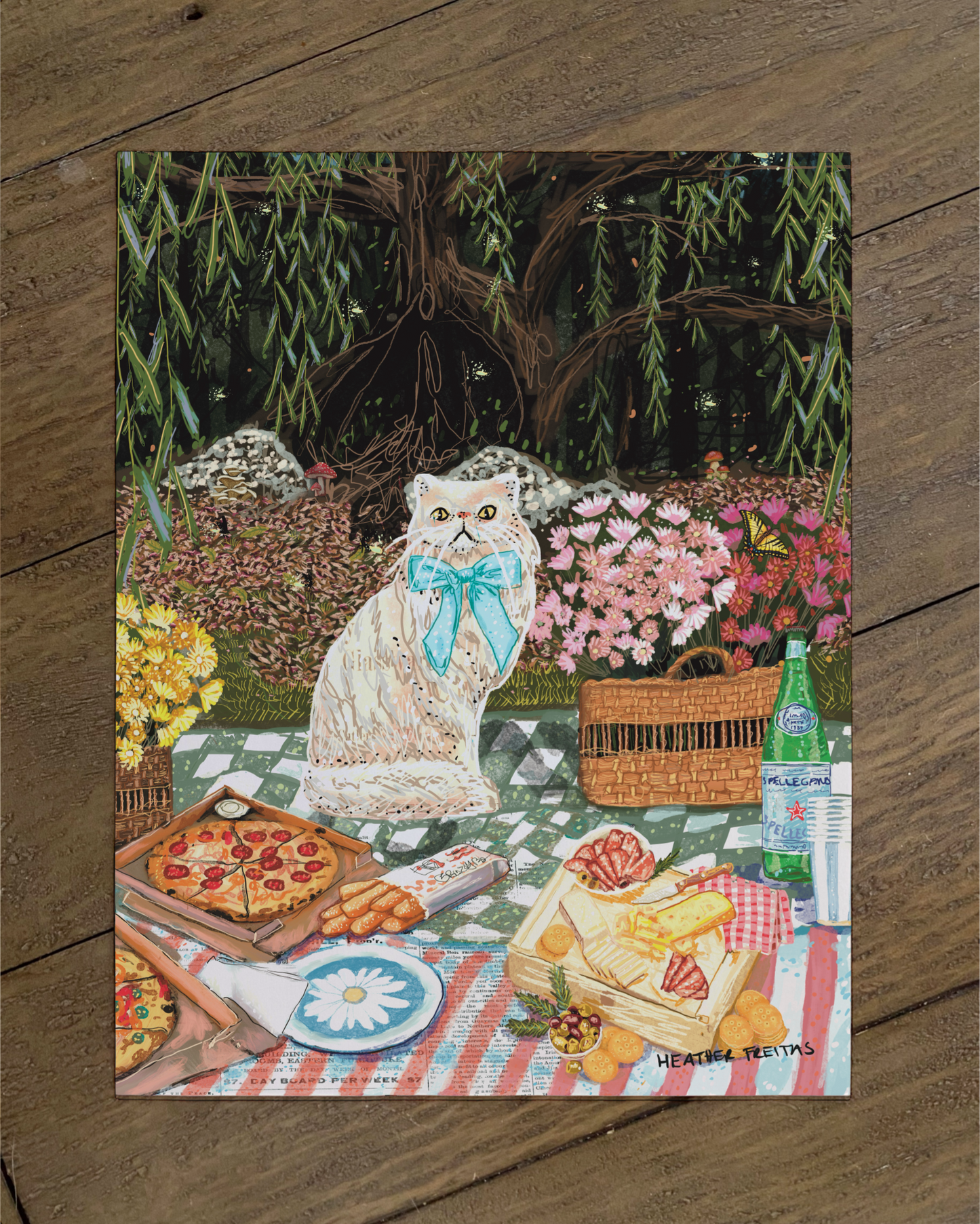 Persain cat - Build Your Pet Portrait Paper Print
