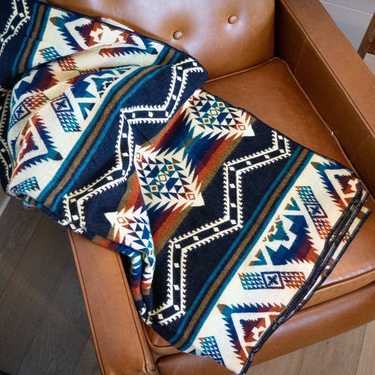 Andean Alpaca Wool Blanket - Rio