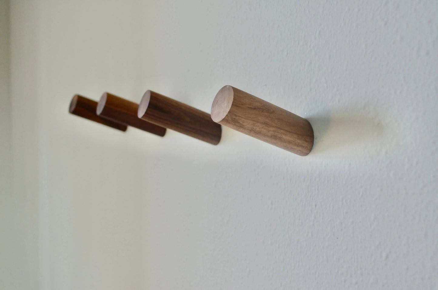 Modern Wood Hook - Walnut & Beech Wood
