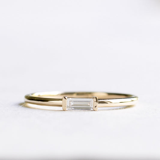 14K Baguette Diamond Ring