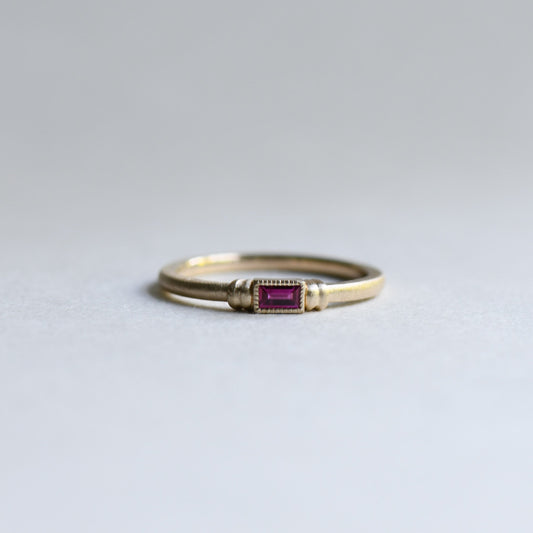 Baguettte Ruby Ring
