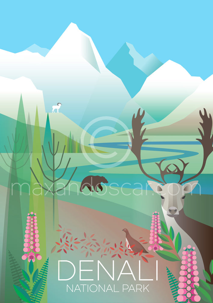 DENALI NATIONAL PARK PRINT