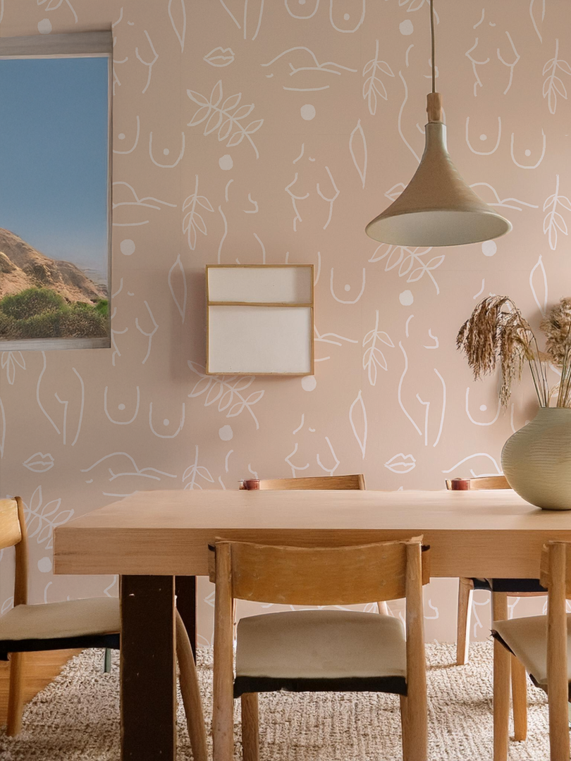 Neutral Nudes Wallpaper, nude and white