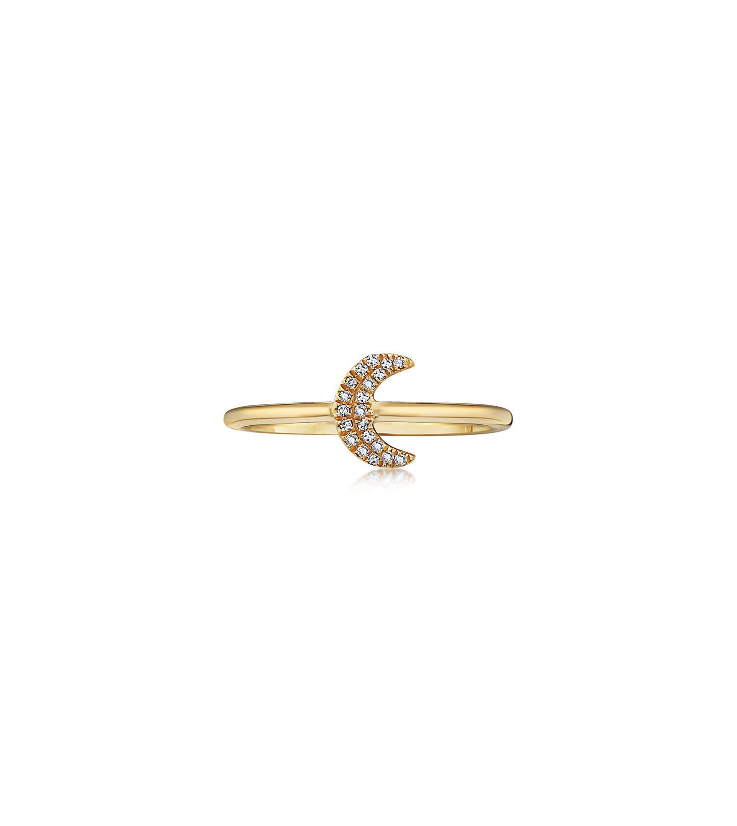 Diamond Moon Ring